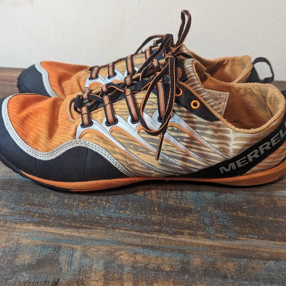 Merrell Other - Merrell Barefoot Sonic Glove Running Shoes Orange Men’s Vibram Sole, Size 11 US